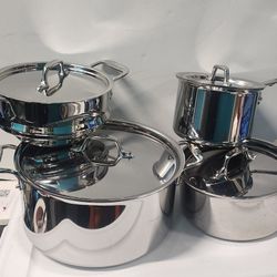 8 Piecec  ALL CLAD  CURATED STAINLESS STEEL 