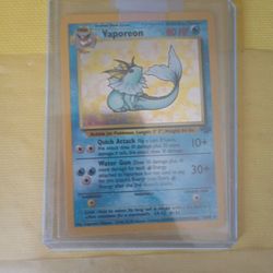 Holographic Vaporeon Pokemon Cards 1995
