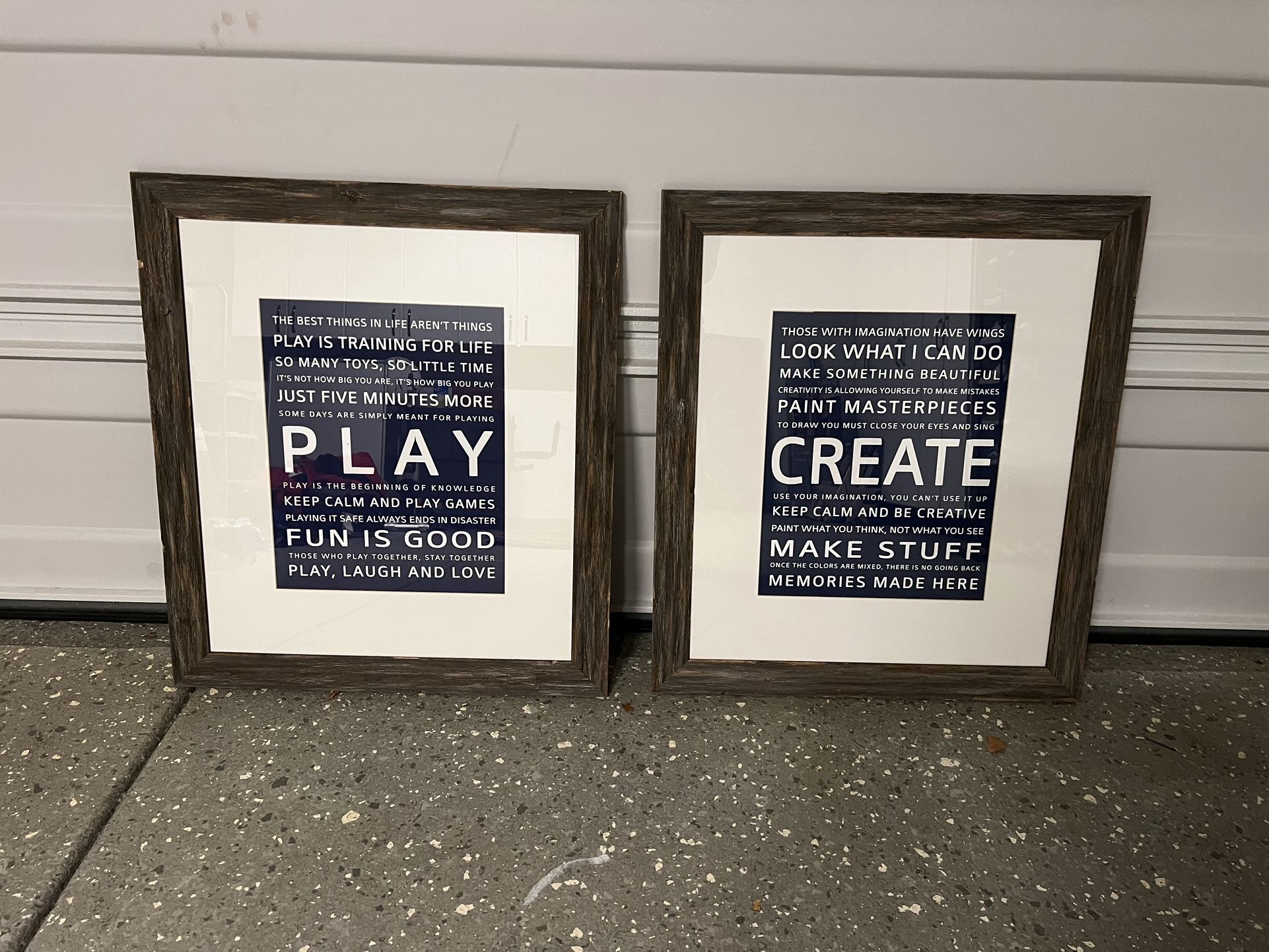 Large Picture Frame (glass) 2pcs