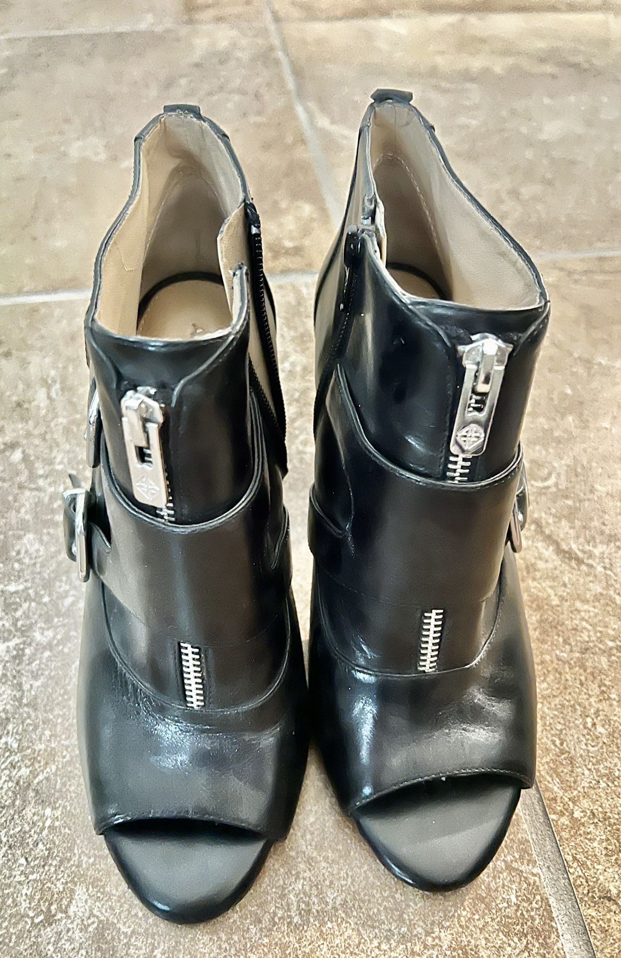 Ladies Leather High Heel Booties