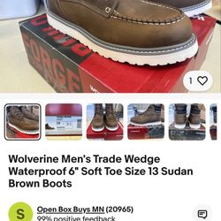 Wolverine Men's Trade Wedge Waterproof 6" Soft Toe