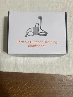 Portable Water Outdoor Shower Set with 4400mAh Battery - for Camping & Hiking.