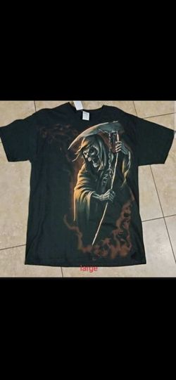 Mens Grim Reaper Shirt large