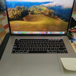 MacBook Pro 15" 2018 Retina Packed  Intel 6 Core i7-8th Gen@2.2Ghz, 16GB Ram, Radeon Pro 555X 4GB Graphics, macOS Sonoma, Microsoft Office, Charger . 