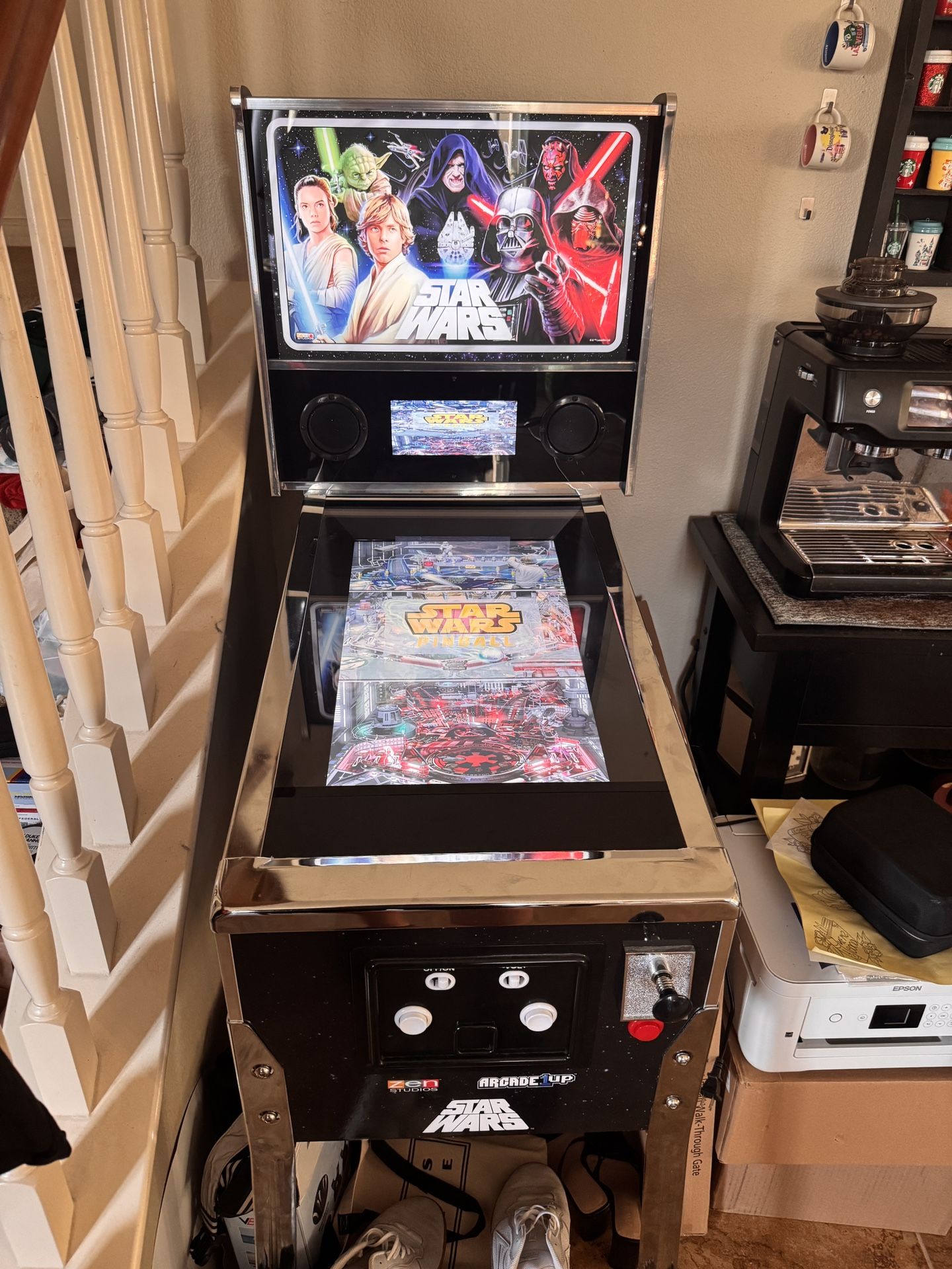 Arcade 1-up Star Wars Pinball Machine