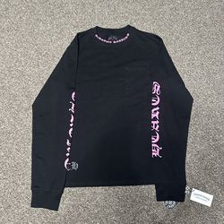 Black n pink chrome heart size medium