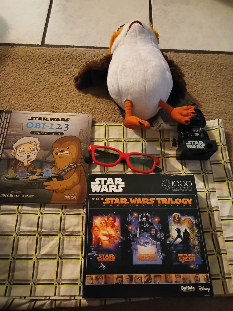 Star wars trilogy special edition puzzle brand new rare + Star wars episode 1  3d glasses rare 