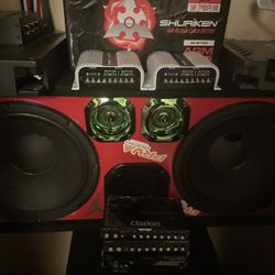 Music system everything Nothing needed You to install to your car very loud and powerful