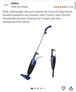 Brand New Lightweight Stick Vacuum Cleaner – Corded, Great for Pet Hair