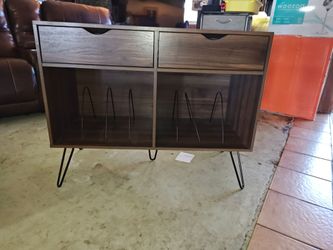 Record Player Cabinet - MCM style - Hardly Used