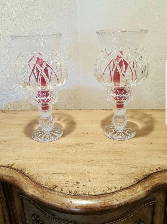 Crystal candle Holders