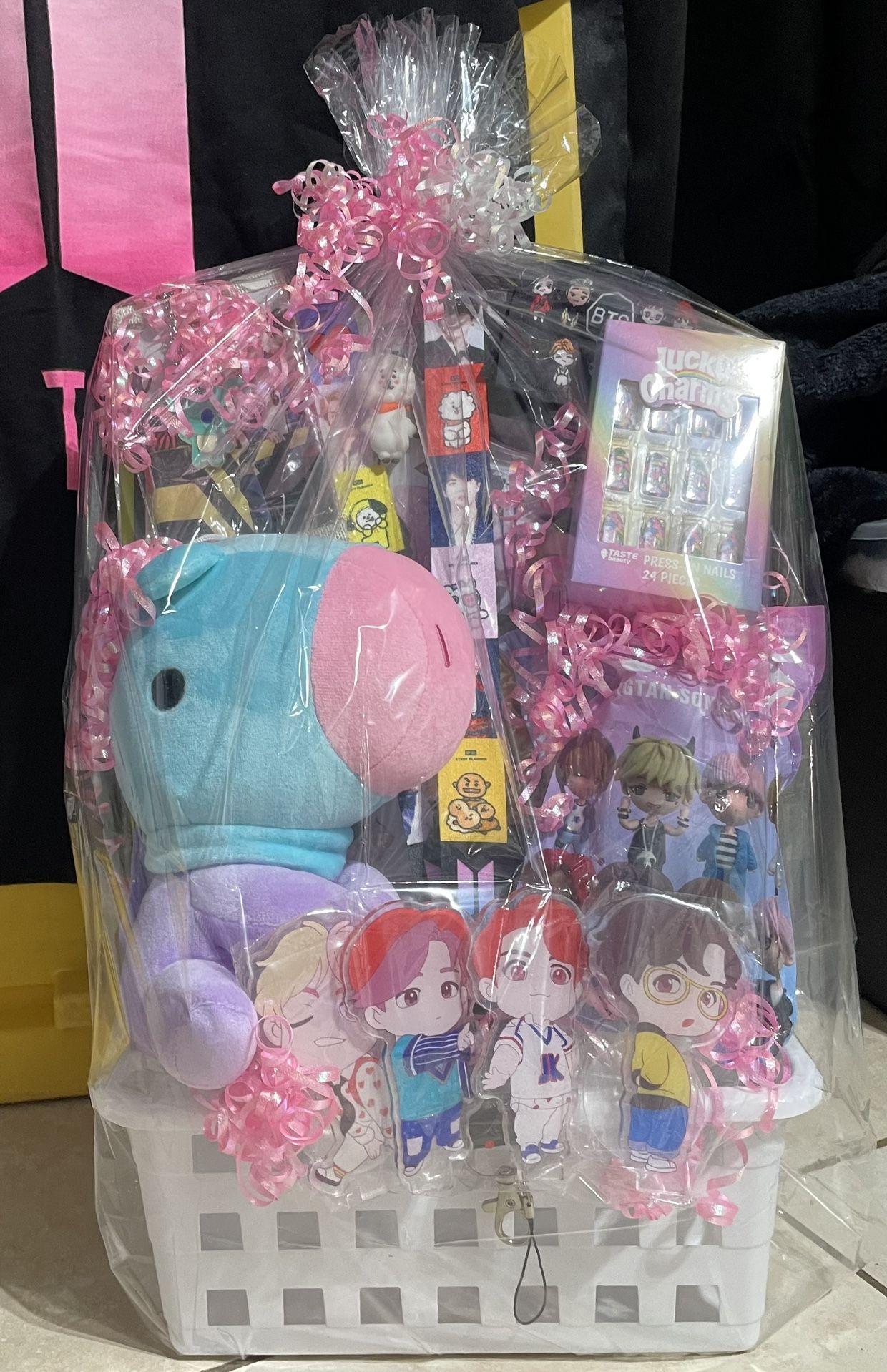 BTS BT21 Easter Gift Basket Only 1 Of A Kind