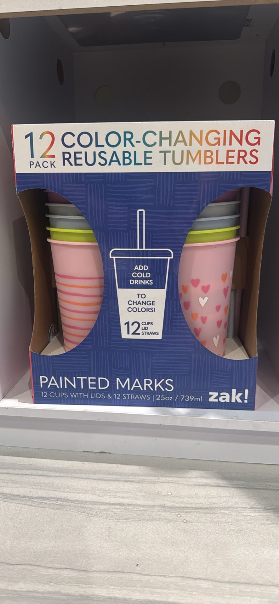 New Zak 12pk reusable tumblers