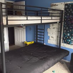 Bunk Bed With Fold-up Futon Option