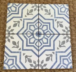 Ceramic bathroom tile and thinset