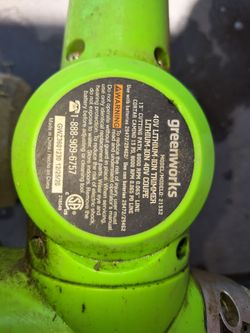 Greenworks 40V 12" cordless string trimmer