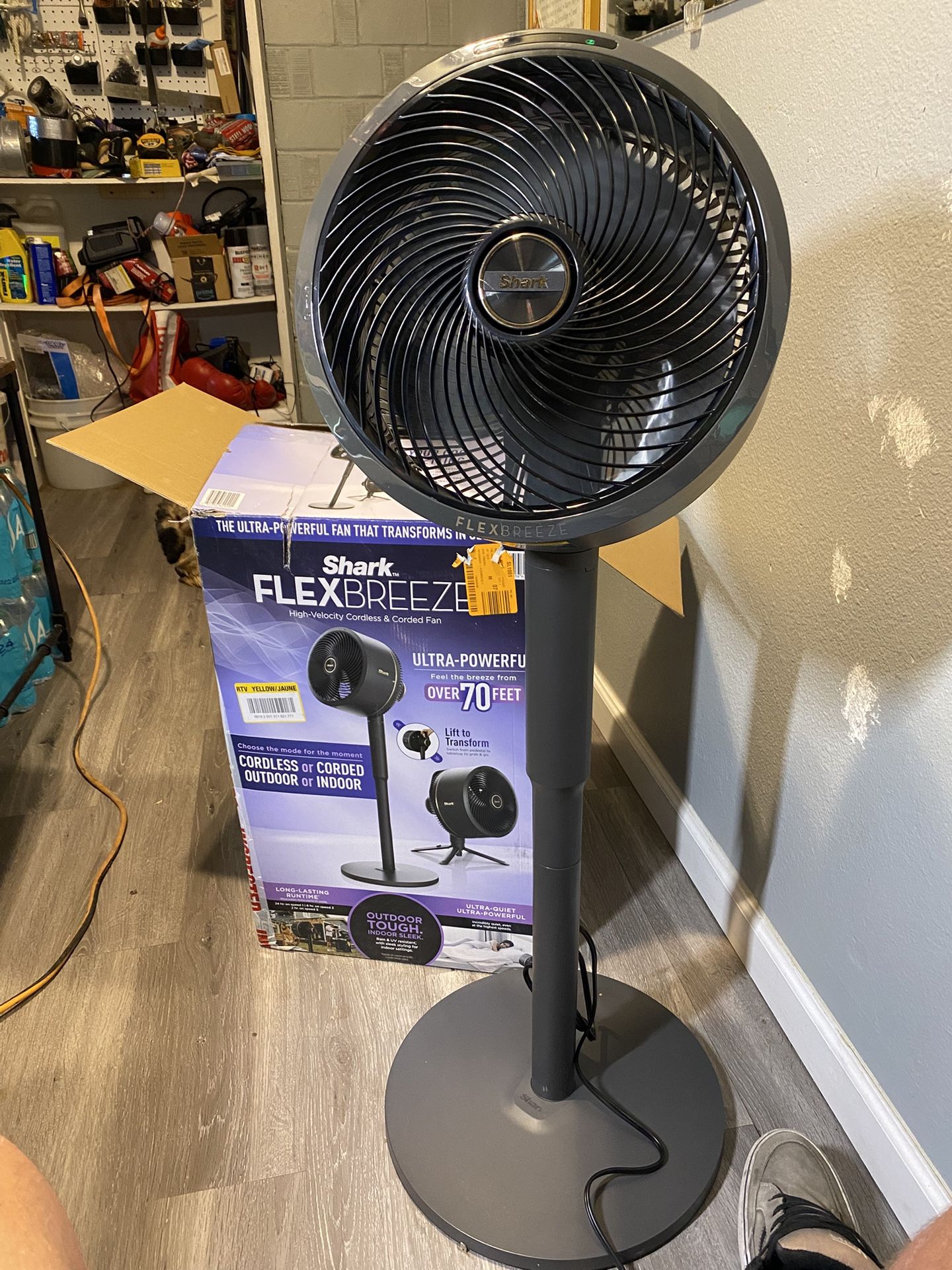 Shark FlexBreeze Fan High Velocity Cordless & Corded Remote Control