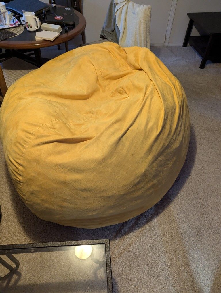 Big Yellow 50 Lb Bean Bag Chair
