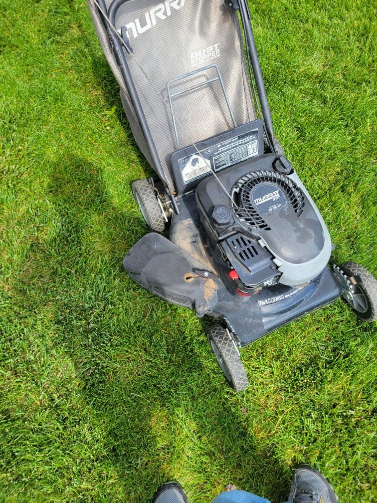 Murray 20 Inch 5.5 HP Lawn Mower With Side Shoot And Bag