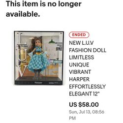 L.U.V. HARPER DOLL 12 IN