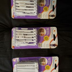 3, 12 Packs Of Safety Catchers