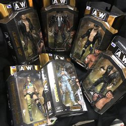 Reduced! 2021 All Elite AEW  Unrivaled Collection Complete Set Of 6 Action Figures-Moxley, Taylor, Jericho & More-Great Condition! 