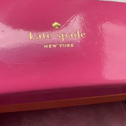 Kate Spade ♠️ Sunglasses Case Kate Spade New York Sunglasses Eye Glasses Case Clam Shell Case Pink and Orange