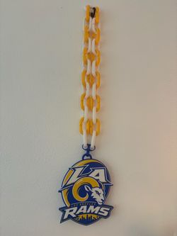 Los Angeles Rams Fan Chain Necklace the golden charge