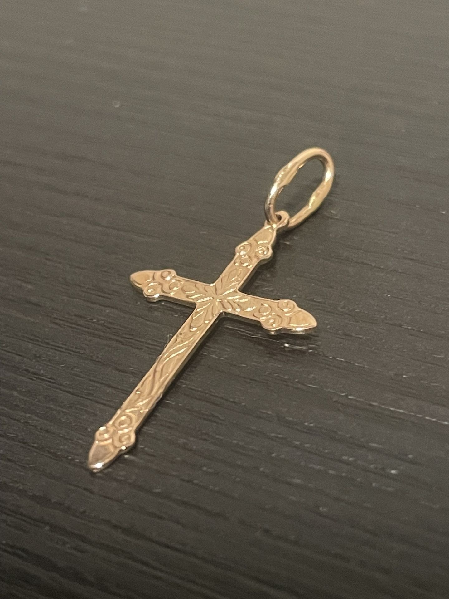 14k Rose Gold Cross Pendant 🔥