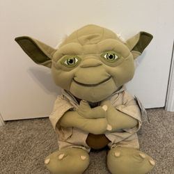 New! Star Wars 16” Plush “old” Yoda Doll w/ Hooded Robe