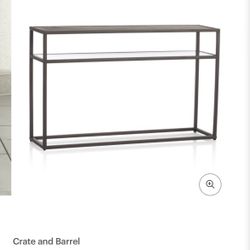 Crate & Barrel Console Table