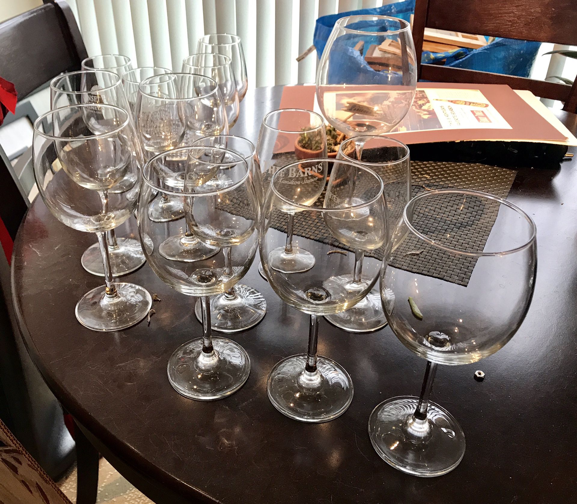 14 x wine glasses