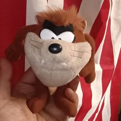 Vintage Looney Tunes plushie: small Taz the Tasmanian Devil stuffed animal