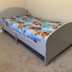 IKEA Expandable Twin Toddler Bed Frame (light Gray)