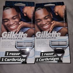 Bundle Of 2 Gillette SkinGuard Men's Razors For $18/$18 Por Los 2