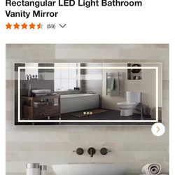 Beautiful & Modern Led No Frame Vanity Mirror Great Price !!!