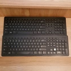 Bundle of 2 Dell KM632 Wireless Keyboards w/ 1 USB Receiver