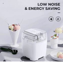 Ice Cream Makers Countertop, Homemade Ice Cream Machine, 1.5 Quart Gelato Sorbet Maker Frozen Yogurt Machine