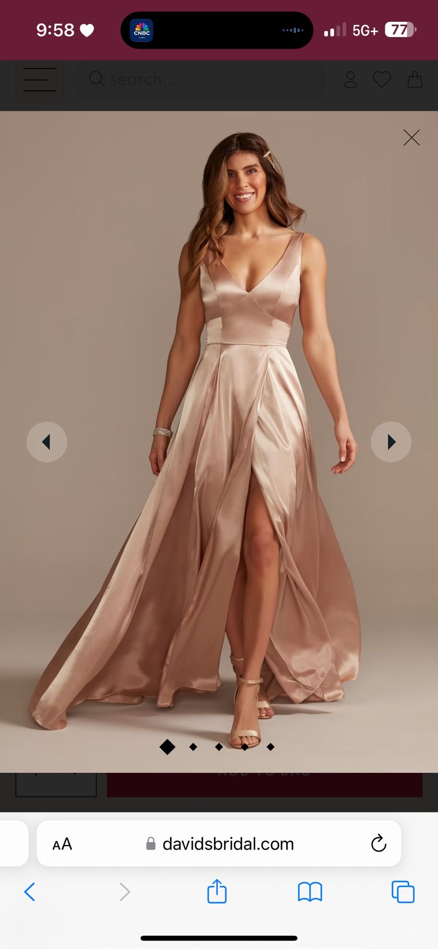 Bridesmaids Dress Size Small Women’s