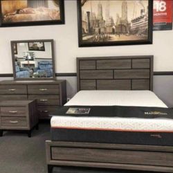 Queen Size 4 Piece Bedroom Set