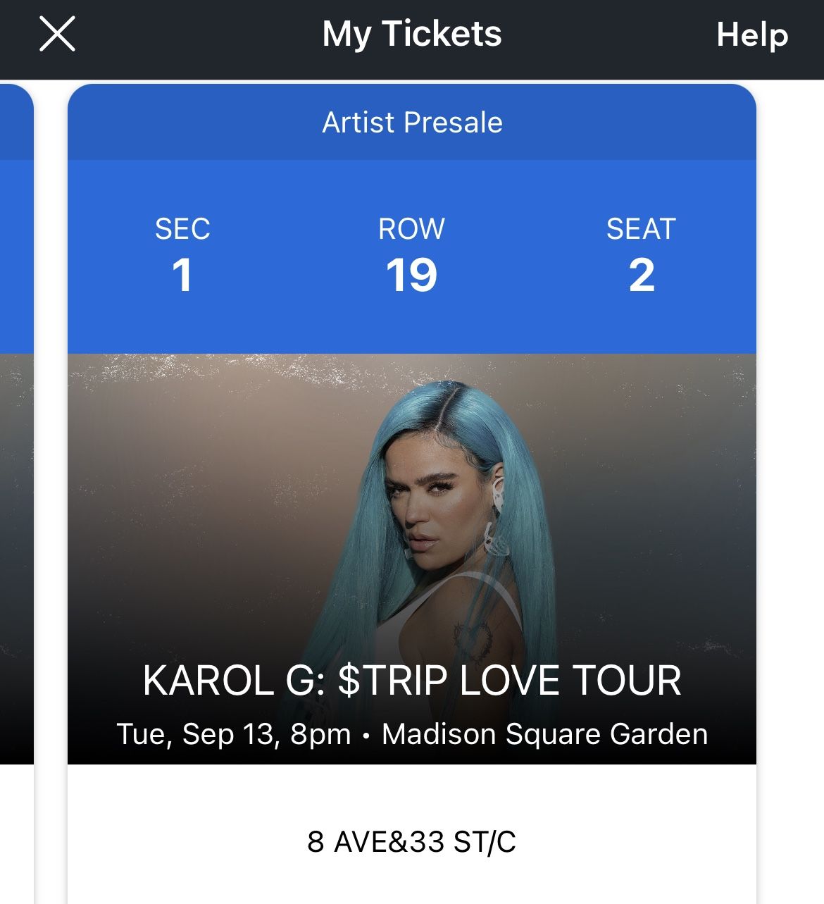 Karol G Love Tour Concert Tickets