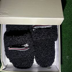 Balenciaga fur slides