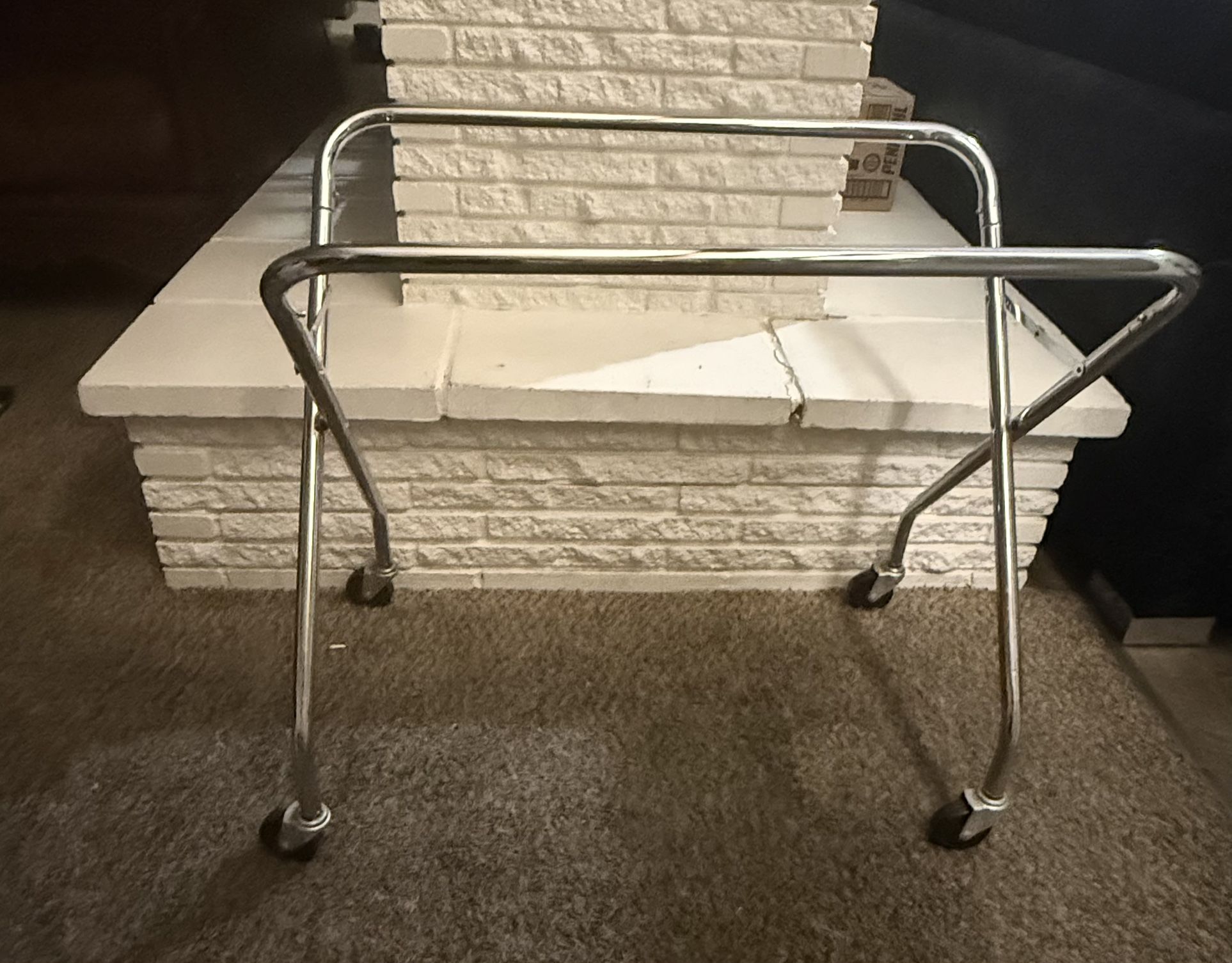 Cosco rolling metal laundry cart OR BAR CART FRAME 33"x19" X 30"