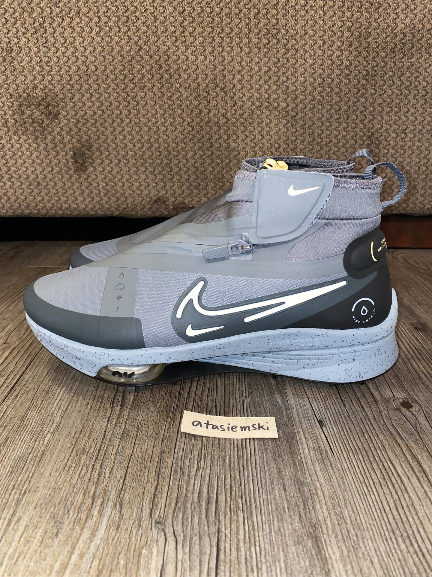 Nike Air Zoom Infinity Tour Next% Shield Golf Gray FD6853-001 Men Sizes 9, 11.5, 12