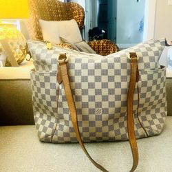 Auth Louis Vuitton Damier Azur Totally MM SD3181 Shoulder Bag Ivory! EXCELLENT condition!!!  $675 or best offer