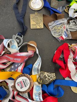 80+ Cycling, Running & Sports Event Medals Collection Lot – Race Finisher Medals