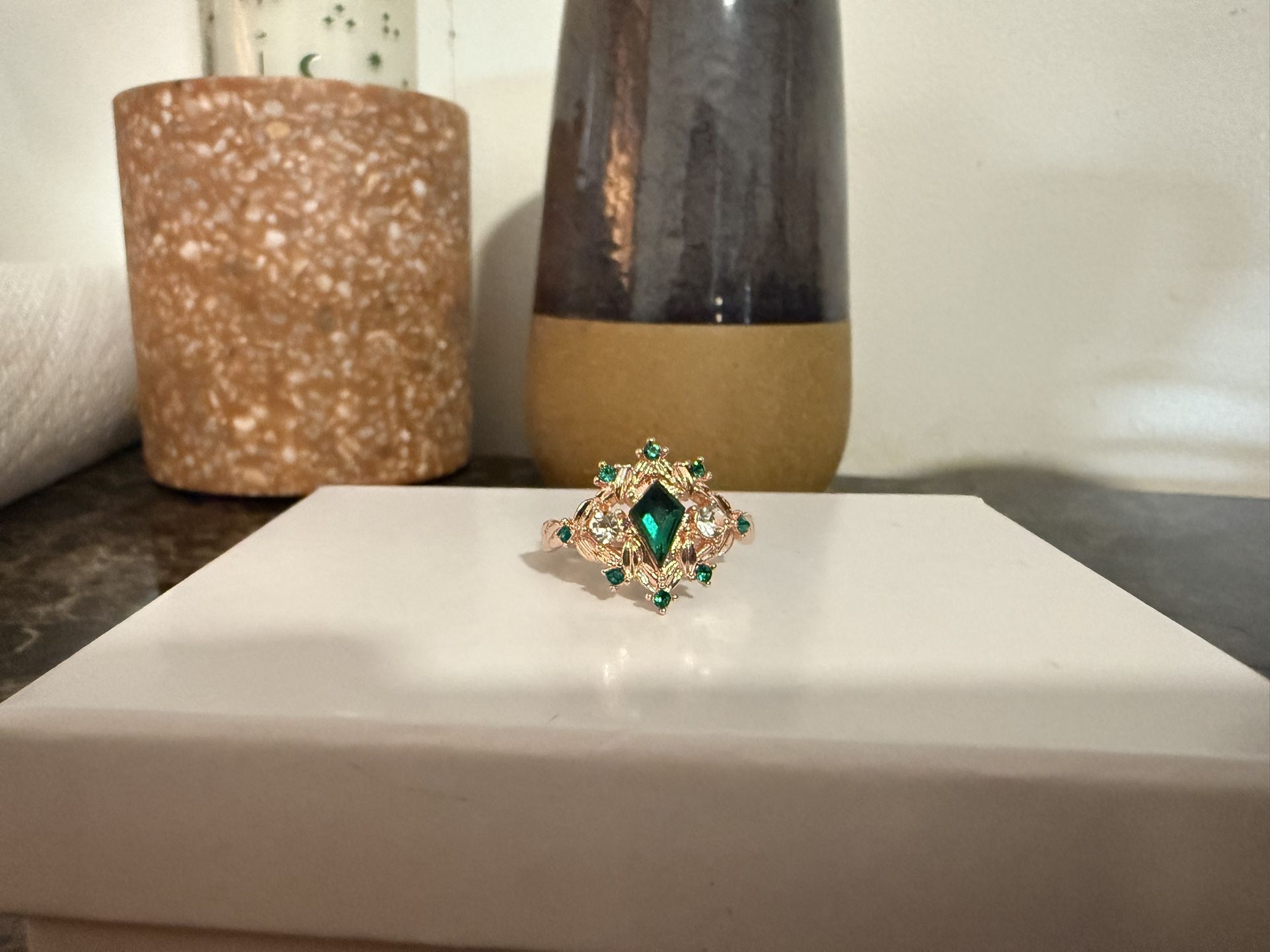 Size 10 Ring, Emerald