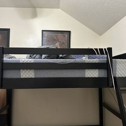 Bed  Frame With Gaming Section On The Bottom 