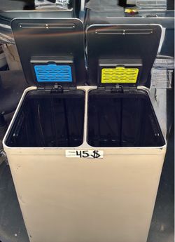 Dual Compartment Kitchen Trash Can