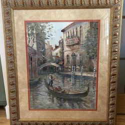 “Venetian Colors” By L. Gordon  Framed, Signed And Numbered Limited Edition 